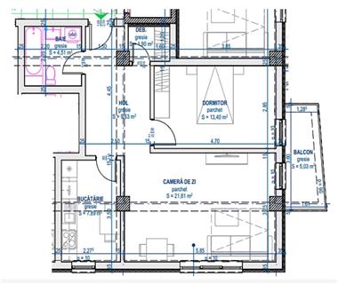 Apartament Nou 2 camere  de vanzare  Centru