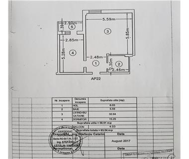 Apartament Nou 2 camere  de vanzare  Galata