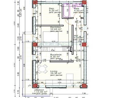 Apartament Nou 3 camere  de vanzare  Popas Pacurari